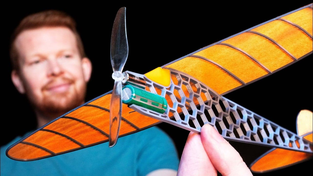 Tom Stanton bygger 3D-printat vindflygplan som flyger i 45 sekunder